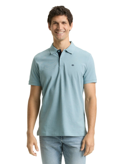 Tom Tailor Tourmaline Men PiquŽ Polo Shirt with Embroidered Logo SKU: 1031006_30838 Image 03