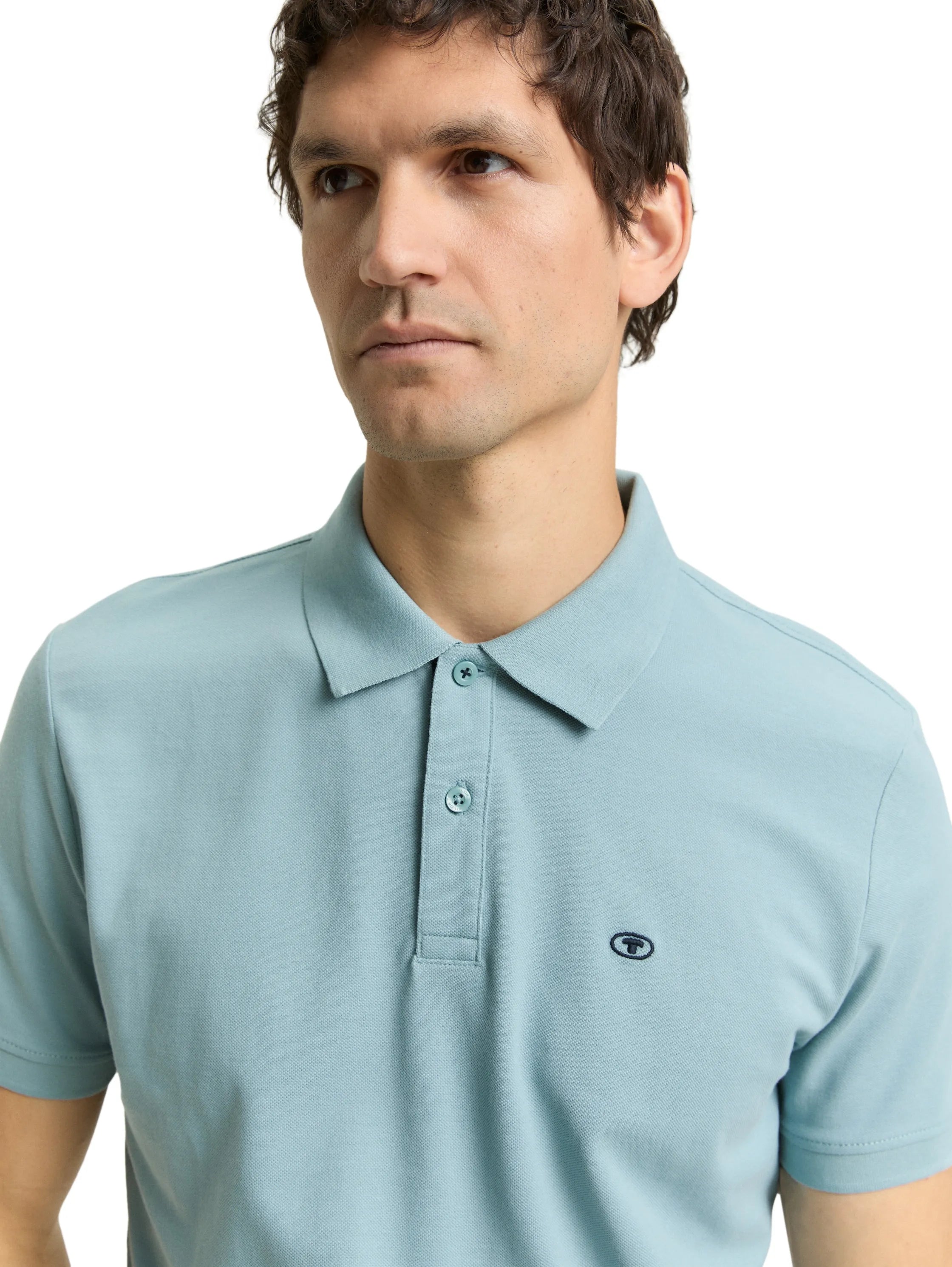 Tom Tailor Tourmaline Men PiquŽ Polo Shirt with Embroidered Logo SKU: 1031006_30838 Image 04