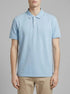Tom Tailor Washed Out Middle Blue Men PiquŽ Polo Shirt with Embroidered Logo SKU: 1031006_32245 Image 00