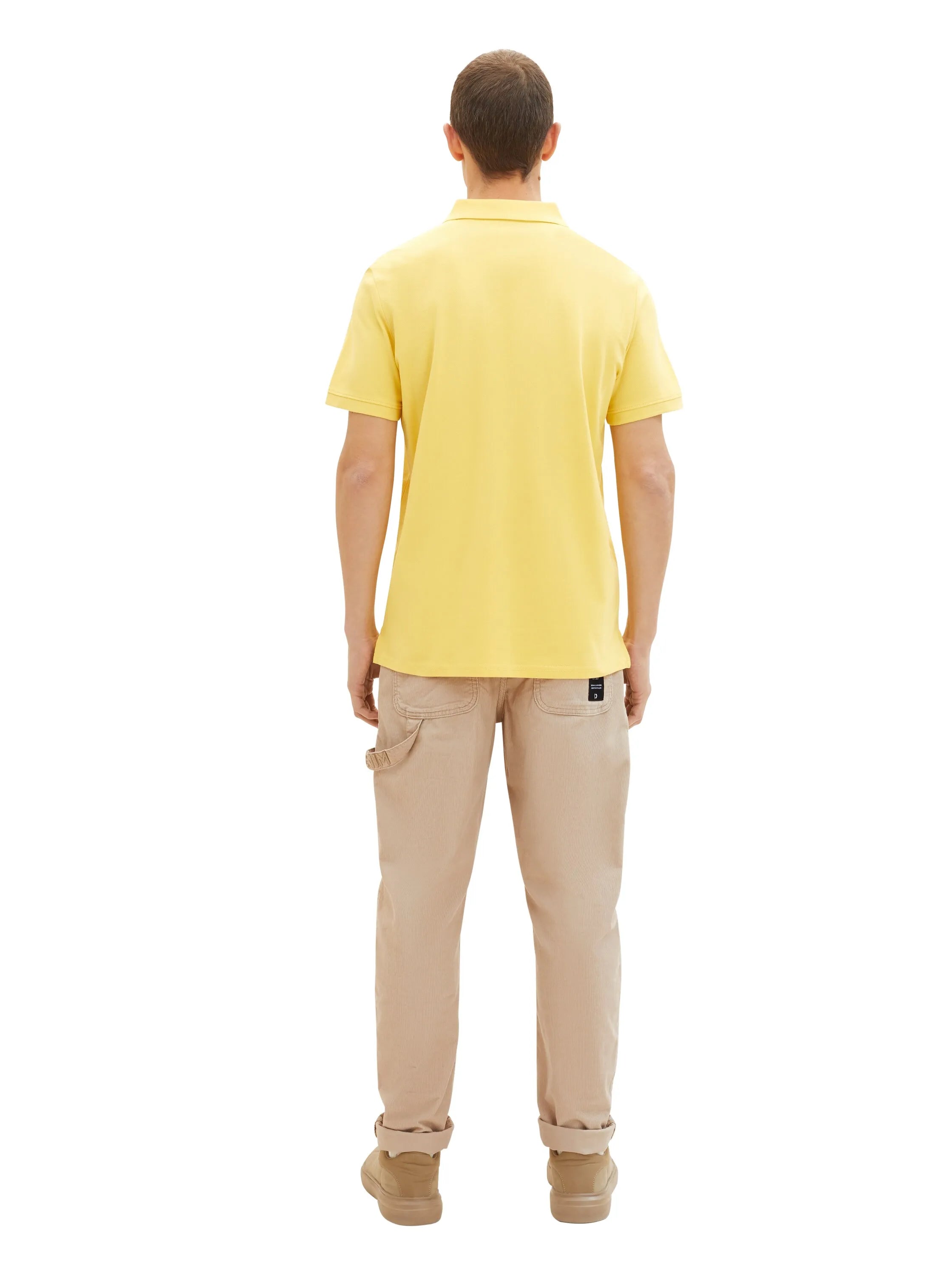 Tom Tailor Sunny Yellow Men PiquŽ Polo Shirt with Embroidered Logo SKU: 1031006_34663 Image 03