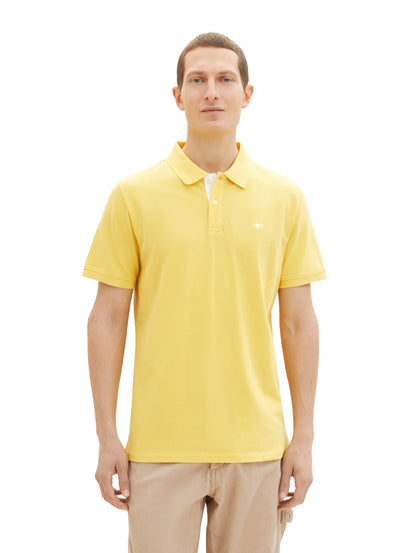 Tom Tailor Sunny Yellow Men PiquŽ Polo Shirt with Embroidered Logo SKU: 1031006_34663 Image 04