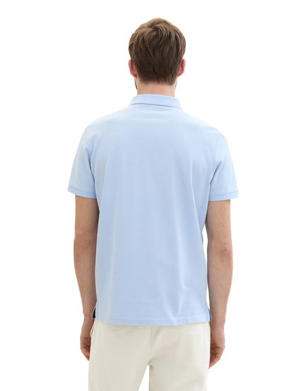 Tom Tailor Windsurf Blue Men PiquŽ Polo Shirt with Embroidered Logo SKU: 1031006_35271 Image 03