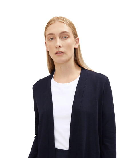 Tom Tailor Navy Midnight Blue Women Long Cardigan SKU: 1032699_30025 Image 05