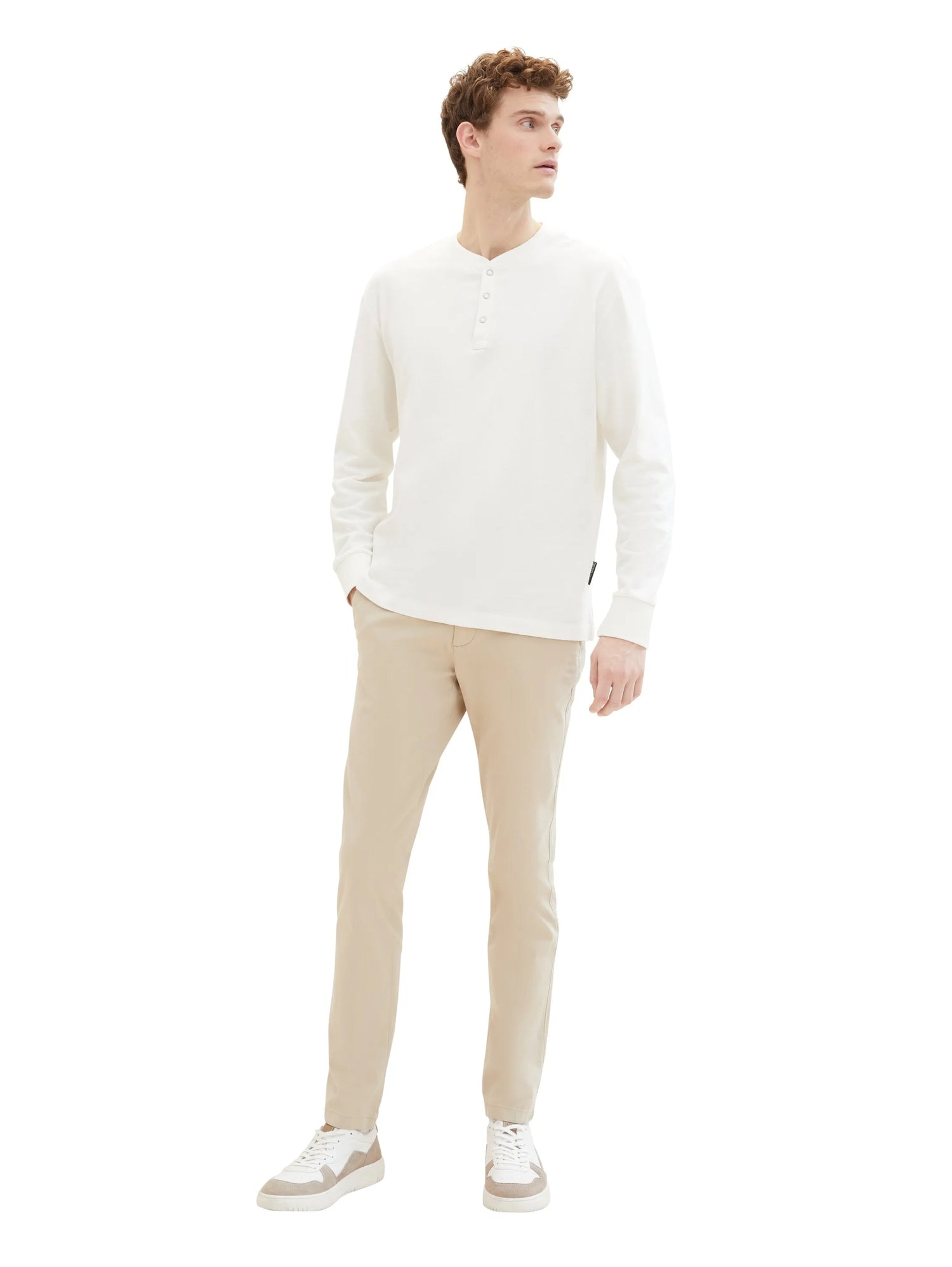 Tom Tailor Silver Ecru Men Chinos Slim SKU: 1032868_11704 Image 07