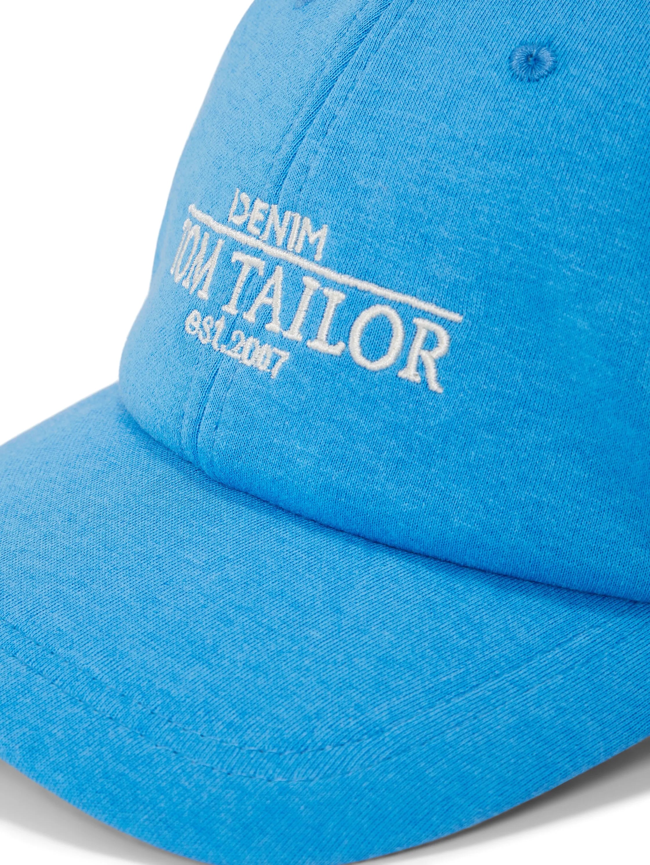 Denim Tom Tailor Rainy Sky Blue Women Cap with Logo Embroidery SKU: 1033075_18395 Image 03