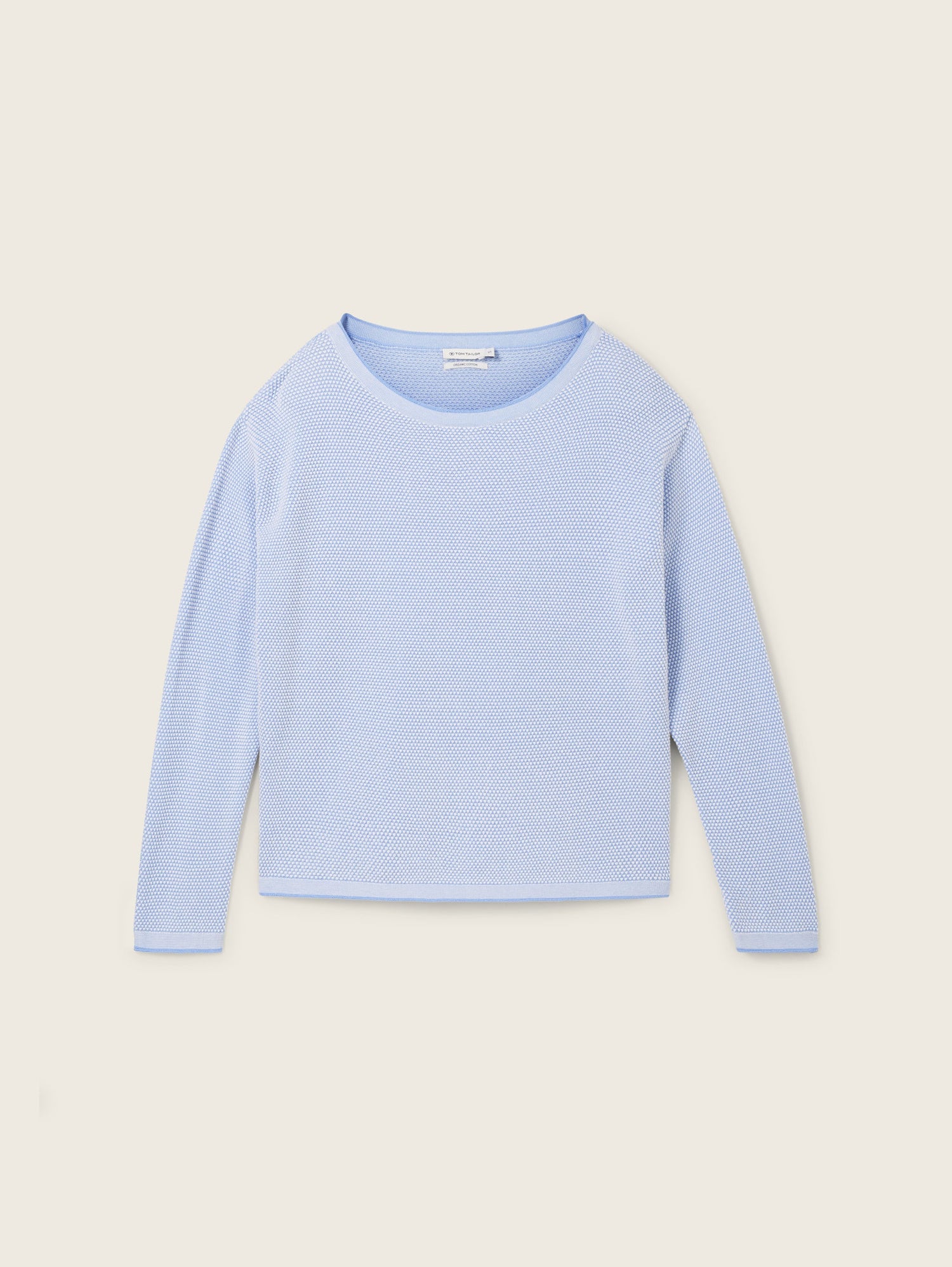 Textured Round Neck Sweater_1033125_36353_02