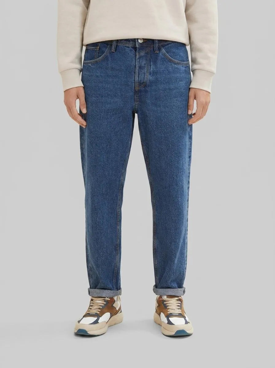 Denim Tom Tailor Used Mid Stone Blue Denim Men Loose-Fit Jeans SKU: 1034858_10119 Image 00