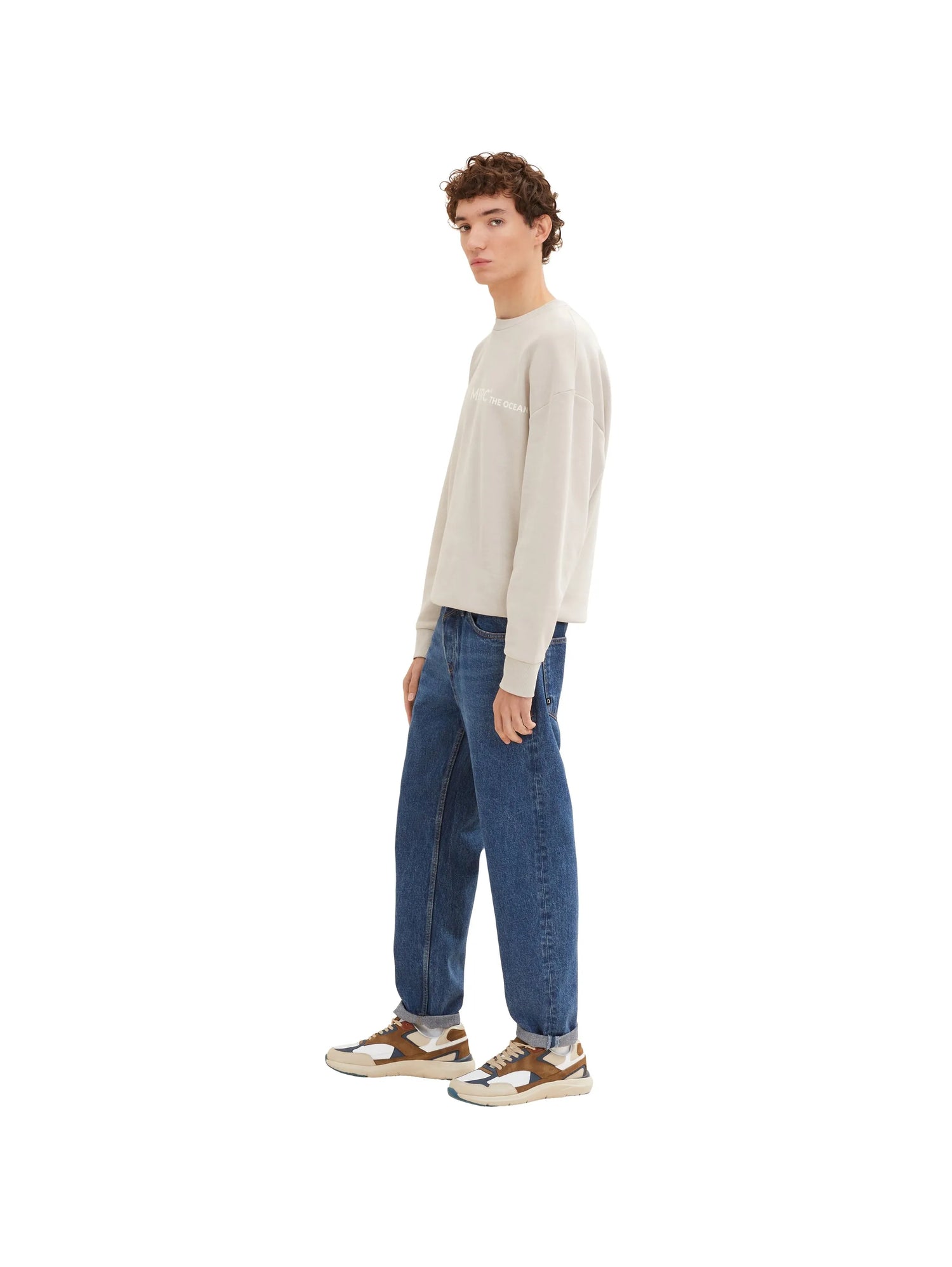 Denim Tom Tailor Used Mid Stone Blue Denim Men Loose-Fit Jeans SKU: 1034858_10119 Image 02