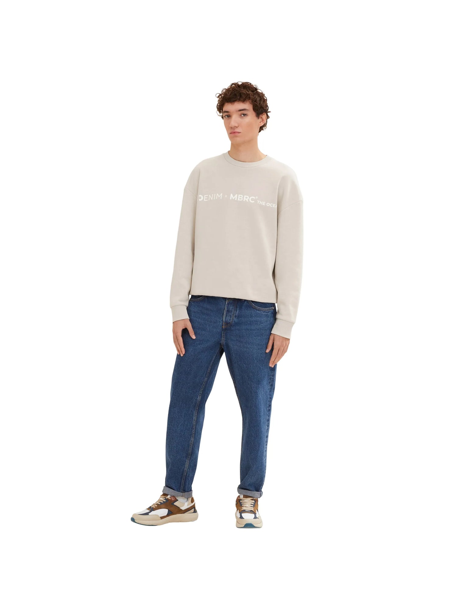 Denim Tom Tailor Used Mid Stone Blue Denim Men Loose-Fit Jeans SKU: 1034858_10119 Image 05