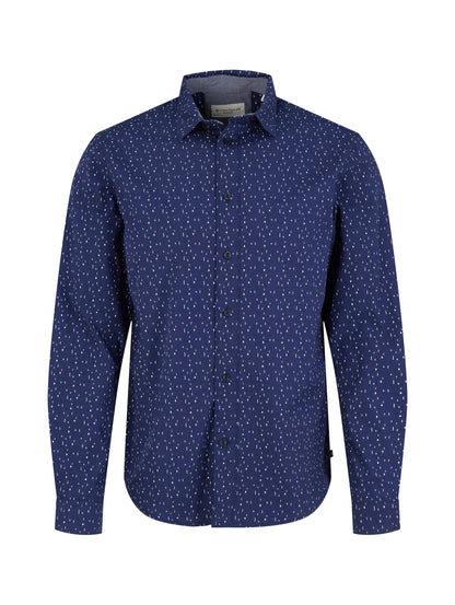 Tom Tailor Dark Blue Multicolor Design Men Shirt with an All-Over Print SKU: 1034883_31265 Image 07