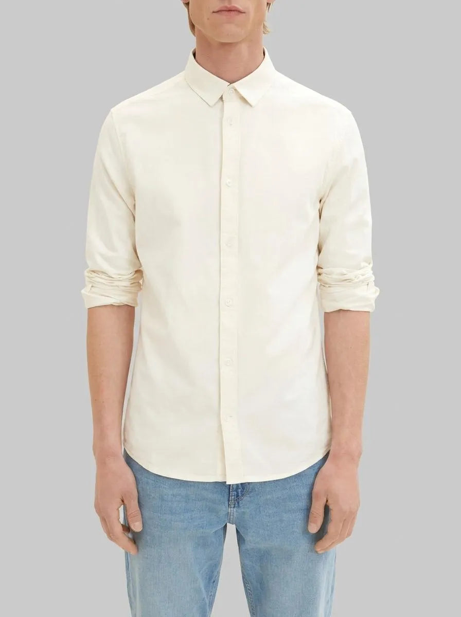 Tom Tailor Vintage Beige Men Basic Shirt SKU: 1034884_18592 Image 00