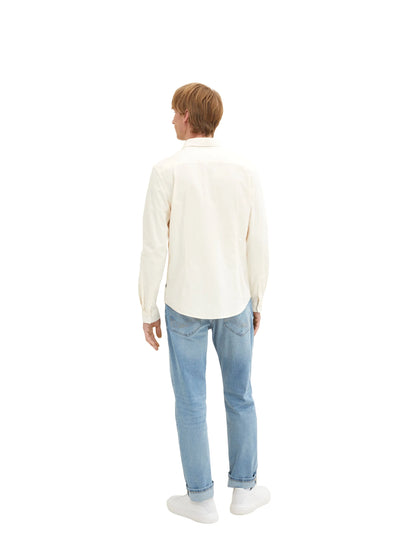 Tom Tailor Vintage Beige Men Basic Shirt SKU: 1034884_18592 Image 03