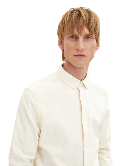 Tom Tailor Vintage Beige Men Basic Shirt SKU: 1034884_18592 Image 04