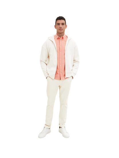 Tom Tailor Peach Orange Chambray Men Basic Shirt SKU: 1034884_31196 Image 02