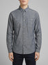 Tom Tailor Navy Chambray Men Shirt with Patch Chest Pockets SKU: 1034886_28941 Image 00
