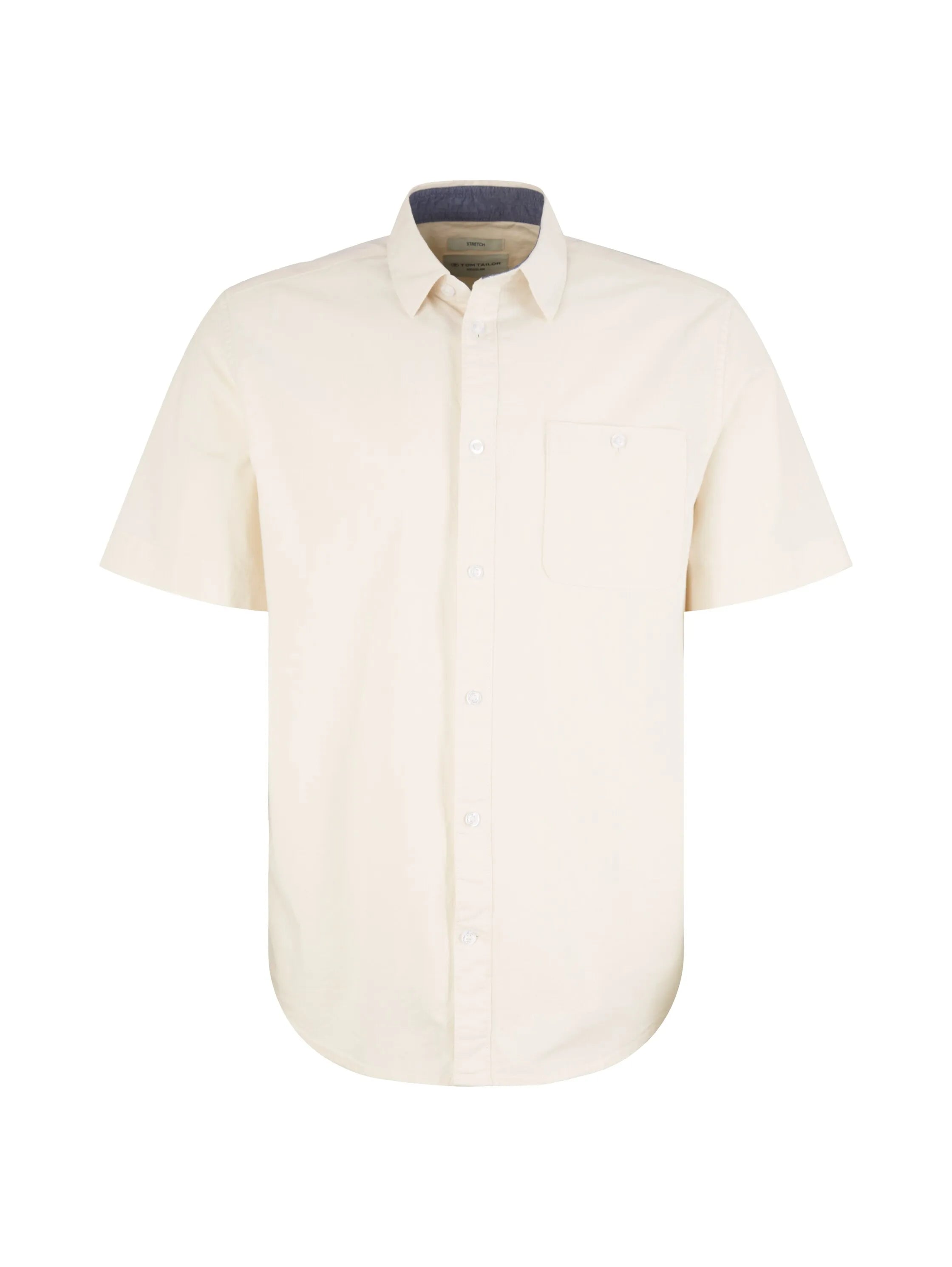 Tom Tailor Vintage Beige Men Stretch Oxford Shirt SKU: 1034892_18592 Image 07
