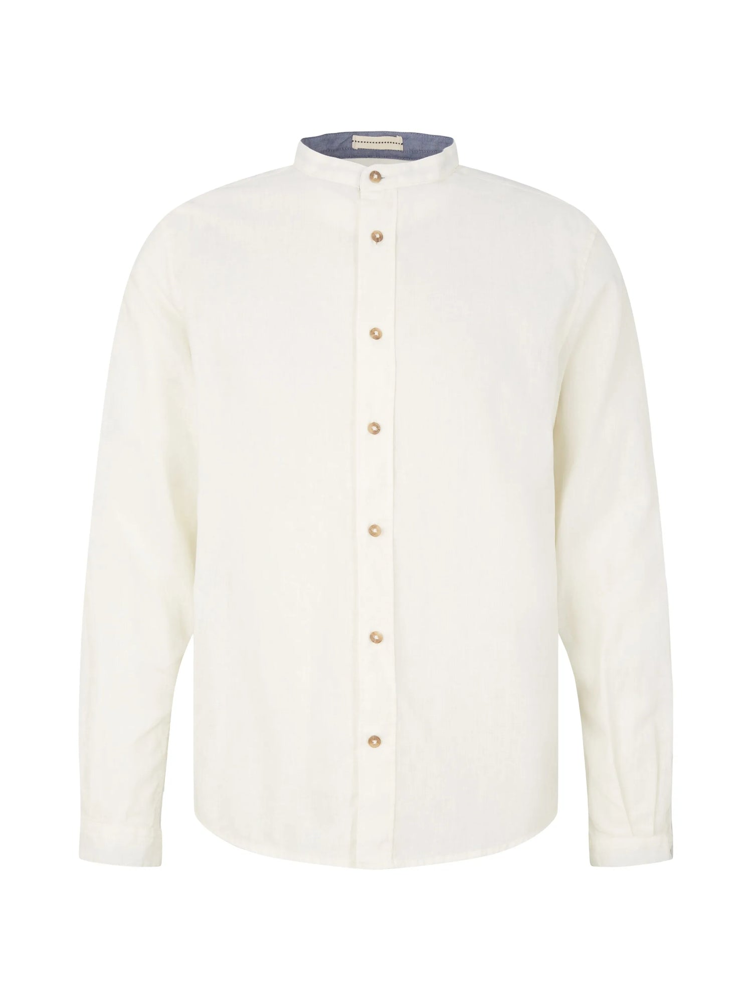 Tom Tailor Off White Men Cotton Linen Shirt SKU: 1034903_10332 Image 07