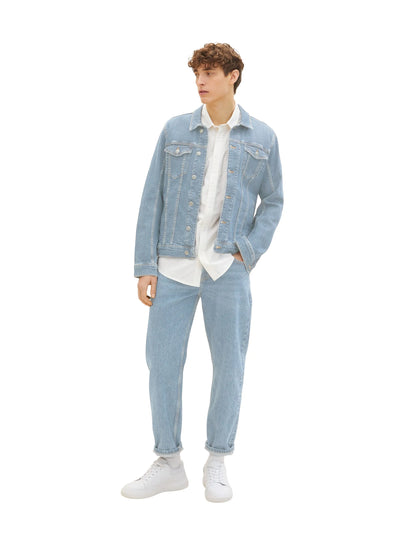 Denim Tom Tailor Wool White Men Short-Sleeved Shirt with a Chest Pocket SKU: 1034912_12906 Image 02