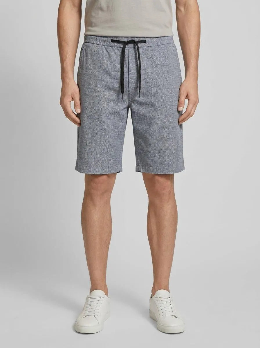 Denim Tom Tailor Navy White Bean Dobby Men Shorts SKU: 1034978_31077 Image 00