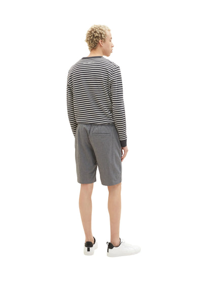 Denim Tom Tailor Black Grey Bean Dobby Men Shorts SKU: 1034978_31558 Image 04