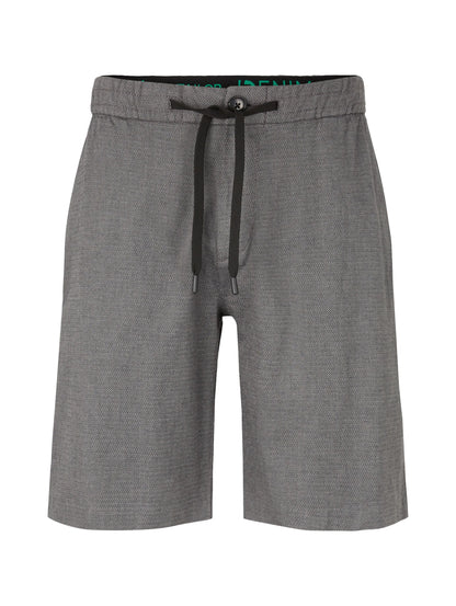 Denim Tom Tailor Black Grey Bean Dobby Men Shorts SKU: 1034978_31558 Image 07