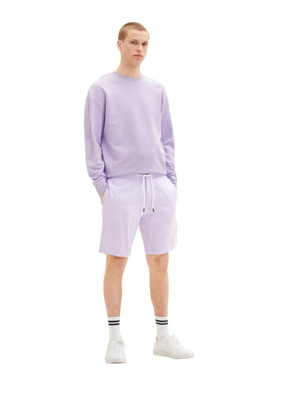 Denim Tom Tailor Lilac White Chambray Men Bermuda Shorts with Linen SKU: 1034984_31152 Image 03