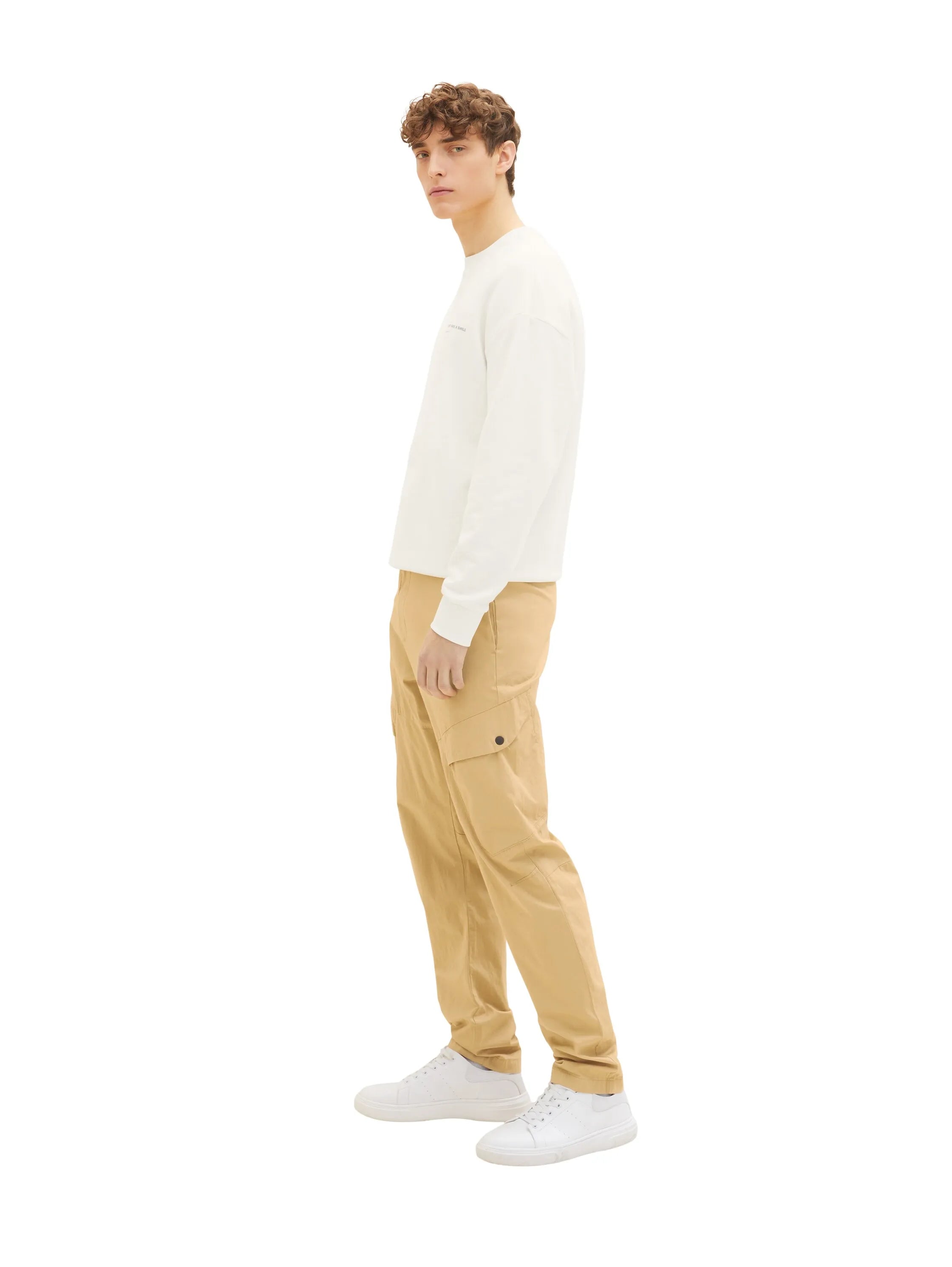 Denim Tom Tailor Brown Rice Men Relaxed Clean Cargo SKU: 1034991_31041 Image 02