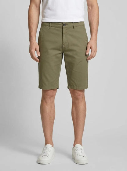Tom Tailor Dusty Olive Green Men Chino Bermuda Shorts SKU: 1035037_10415 Image 00