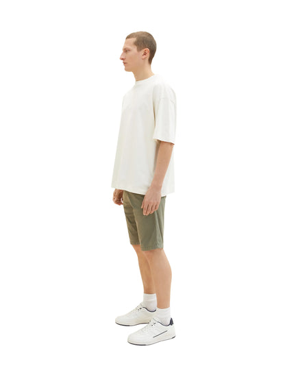 Tom Tailor Dusty Olive Green Men Chino Bermuda Shorts SKU: 1035037_10415 Image 02