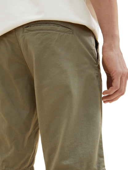 Tom Tailor Dusty Olive Green Men Chino Bermuda Shorts SKU: 1035037_10415 Image 05