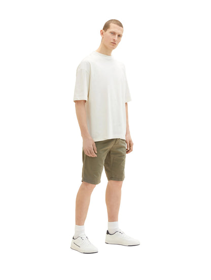 Tom Tailor Dusty Olive Green Men Chino Bermuda Shorts SKU: 1035037_10415 Image 06