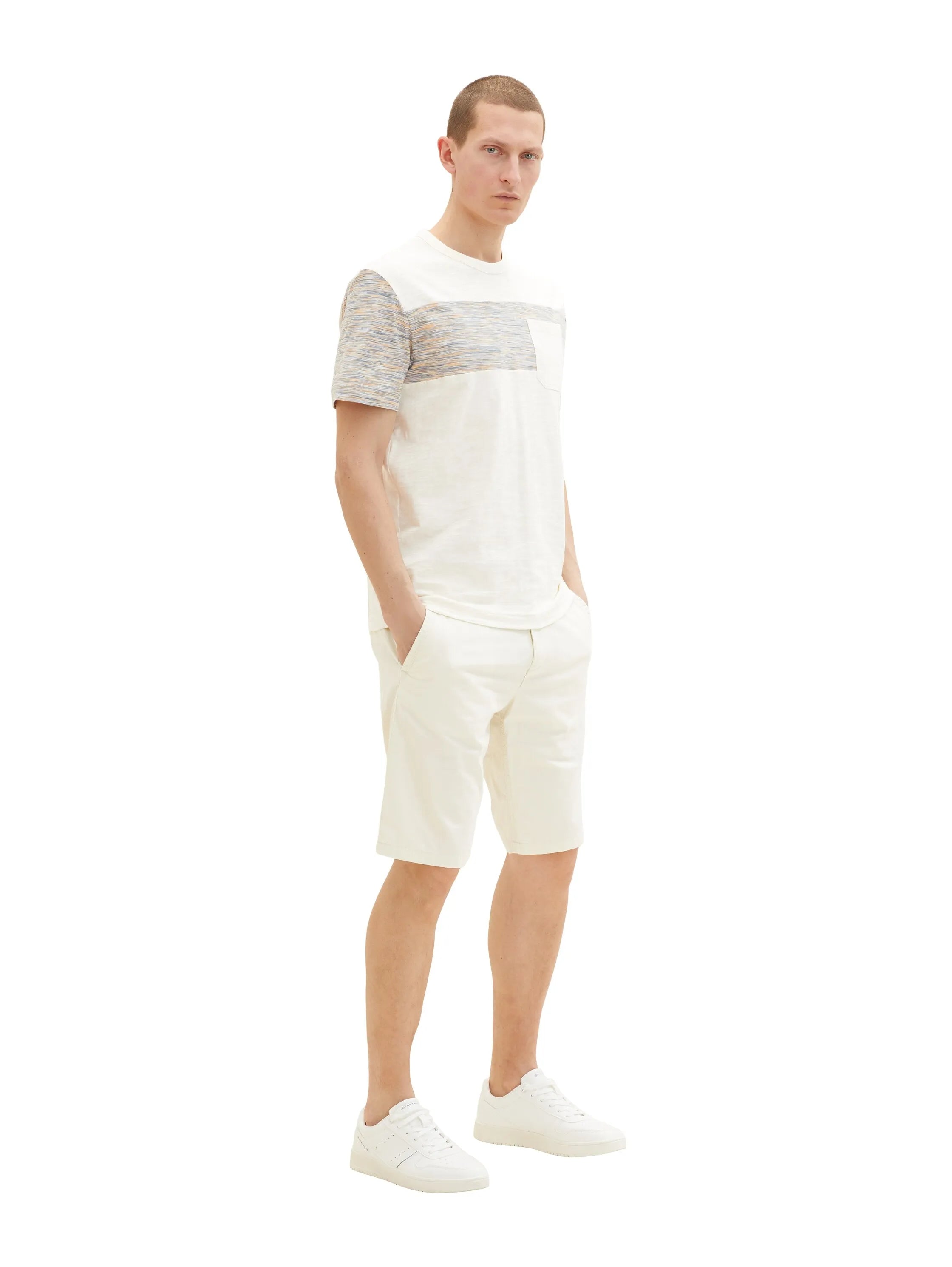 Tom Tailor Creme Men Chino Bermuda Shorts SKU: 1035037_13808 Image 03