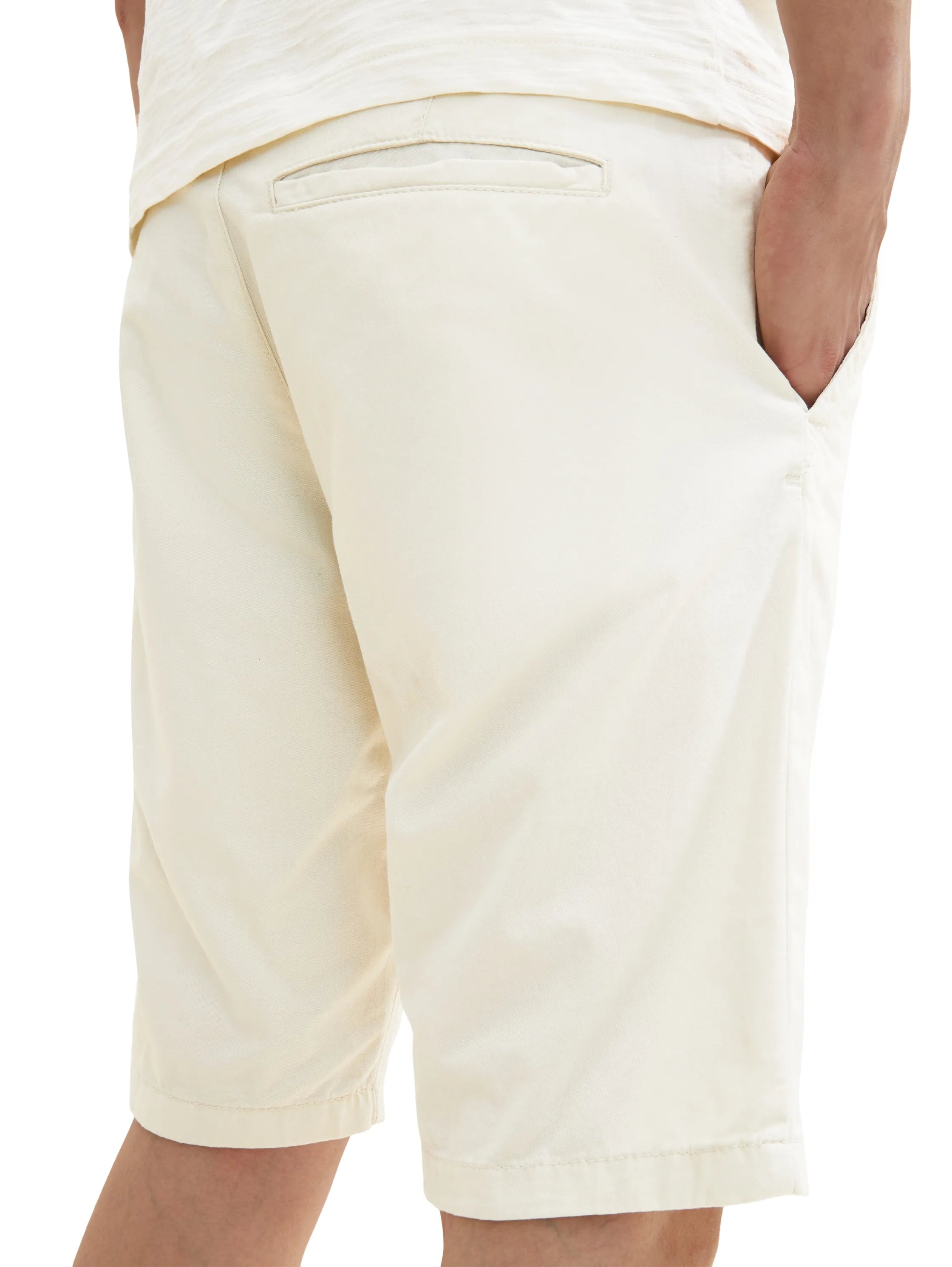 Tom Tailor Creme Men Chino Bermuda Shorts SKU: 1035037_13808 Image 05