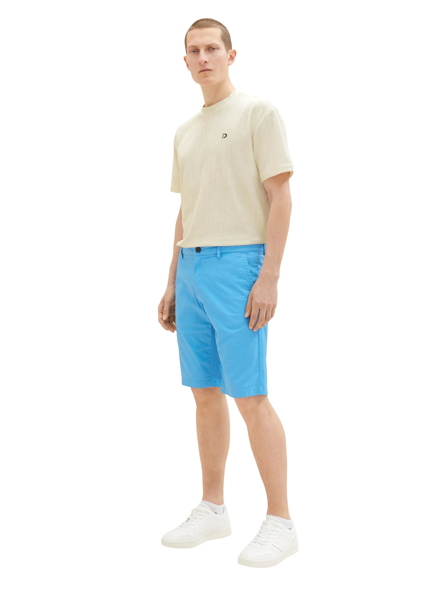 Tom Tailor Rainy Sky Blue Men Chino Bermuda Shorts SKU: 1035037_18395 Image 02