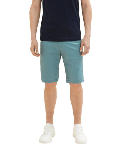 Tom Tailor Deep Bluish Green Men Chino Bermuda Shorts SKU: 1035037_30105 Image 01