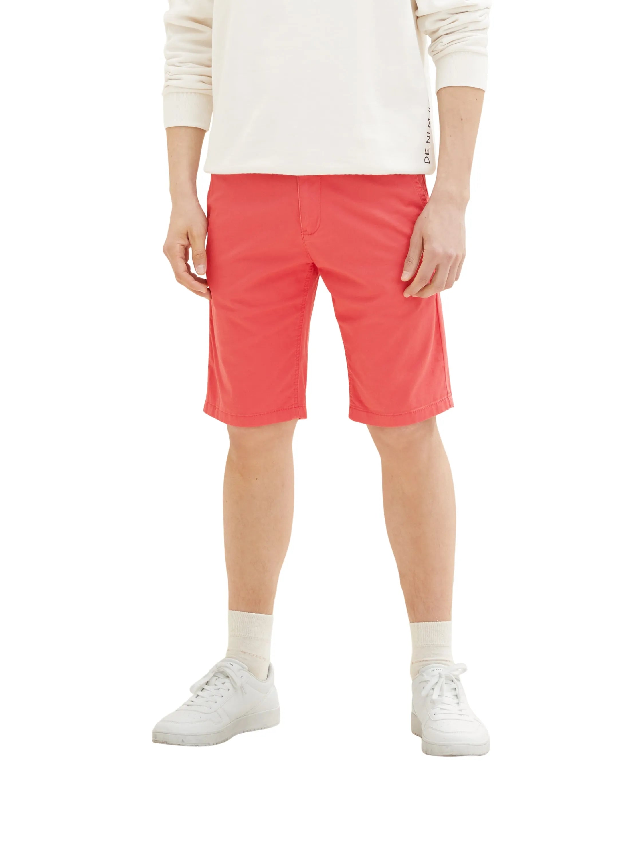 Tom Tailor Soft Berry Red Men Chino Bermuda Shorts SKU: 1035037_31045 Image 01