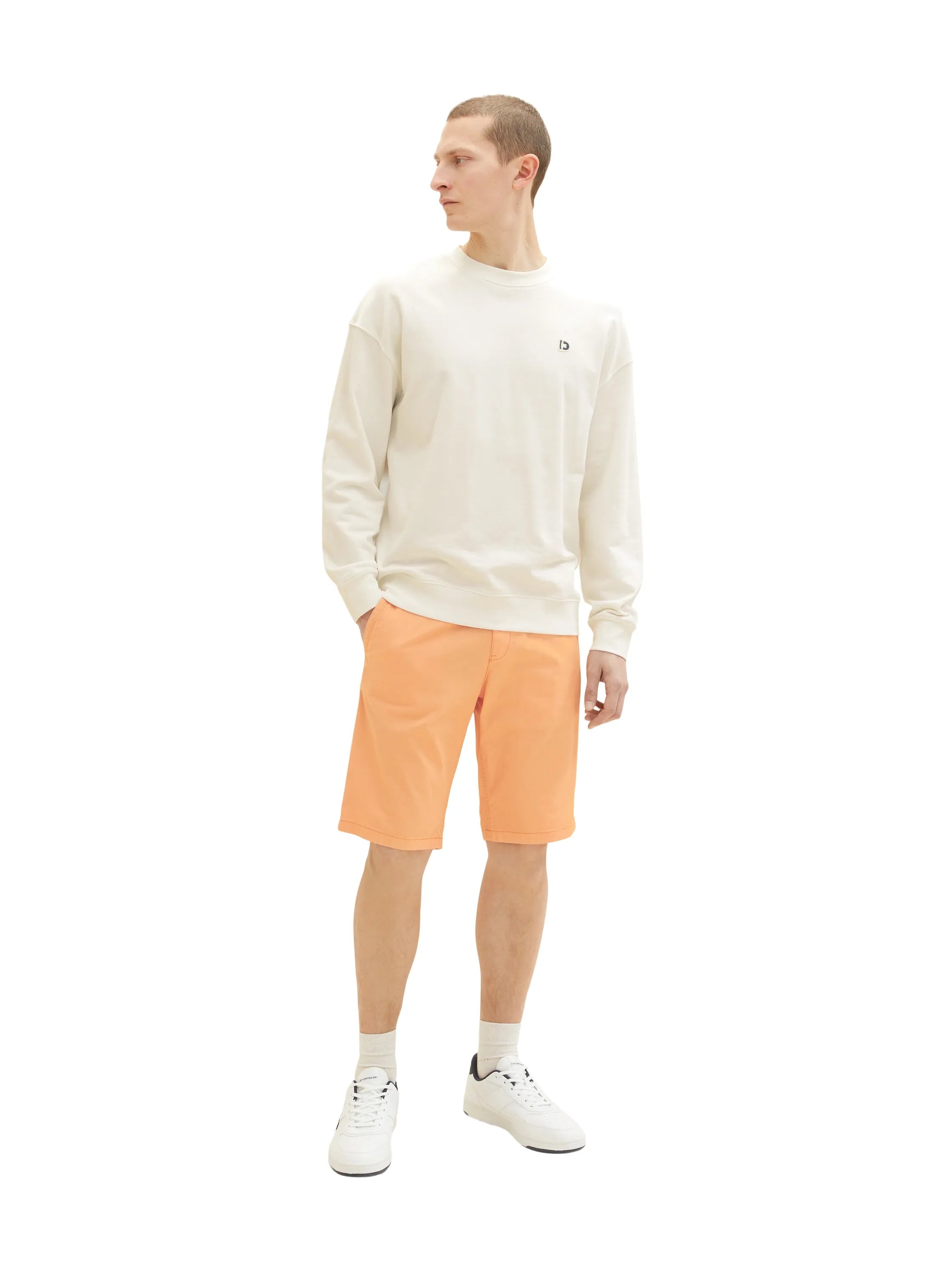 Tom Tailor Copper Orange Men Chino Bermuda Shorts SKU: 1035037_31191 Image 03