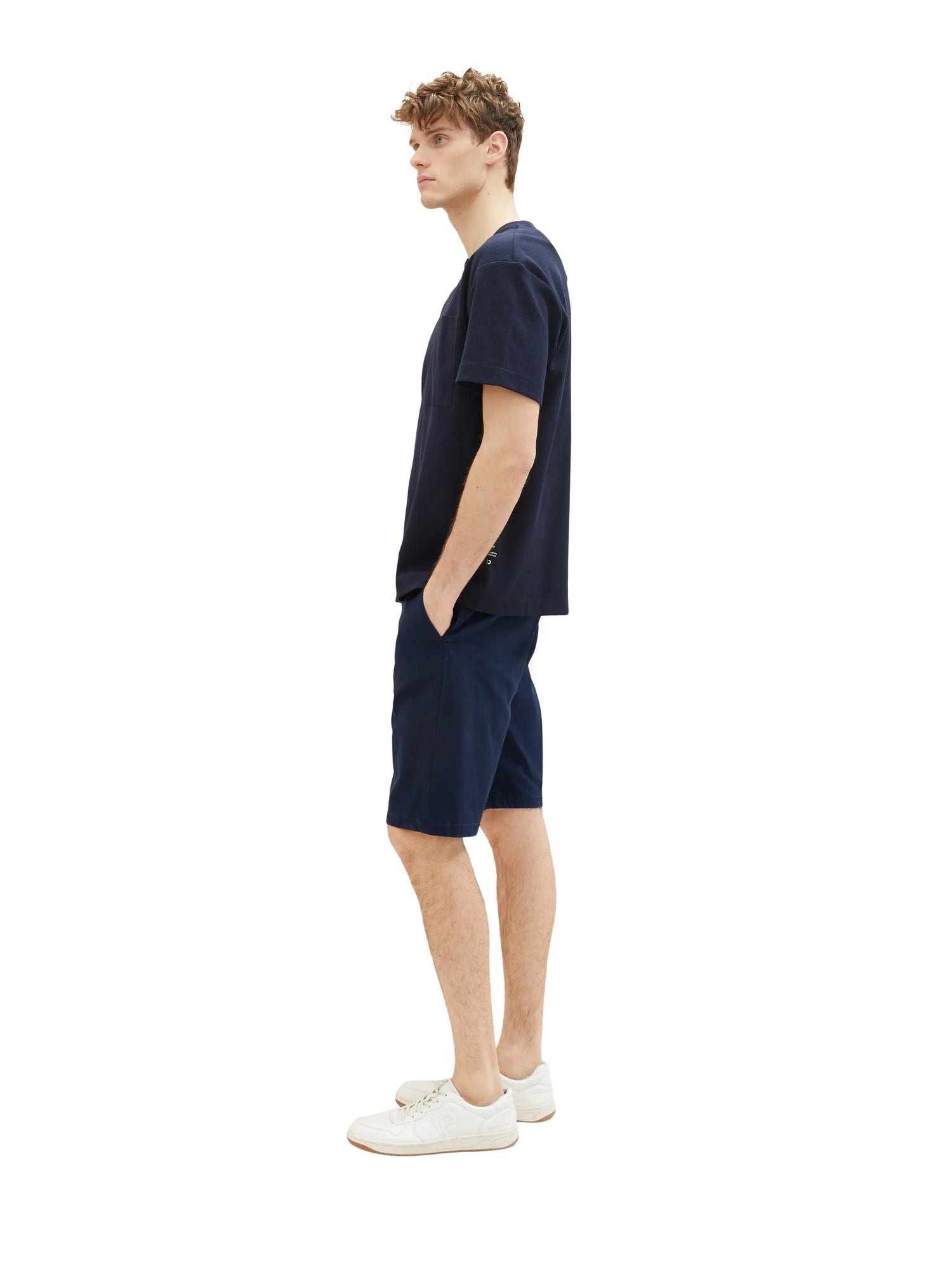 Tom Tailor Sky Captain Blue Men Chino Shorts SKU: 1035039_10668 Image 02