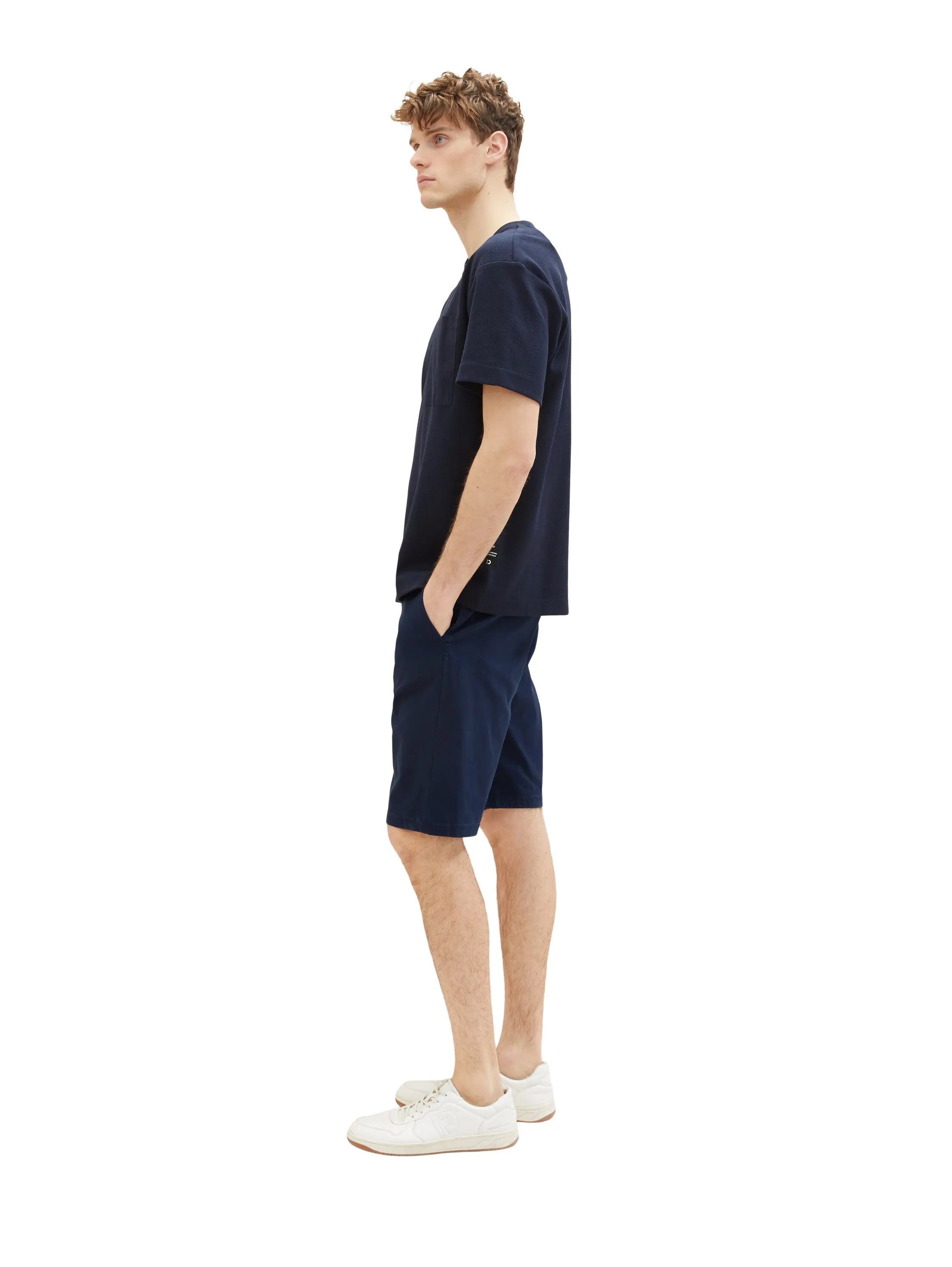 Tom Tailor Sky Captain Blue Men Chino Shorts SKU: 1035039_10668 Image 02