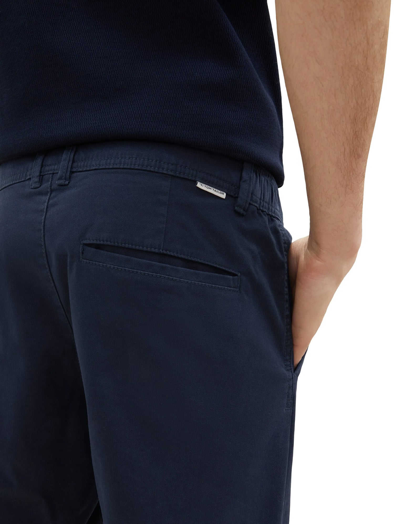 Tom Tailor Sky Captain Blue Men Chino Shorts SKU: 1035039_10668 Image 05