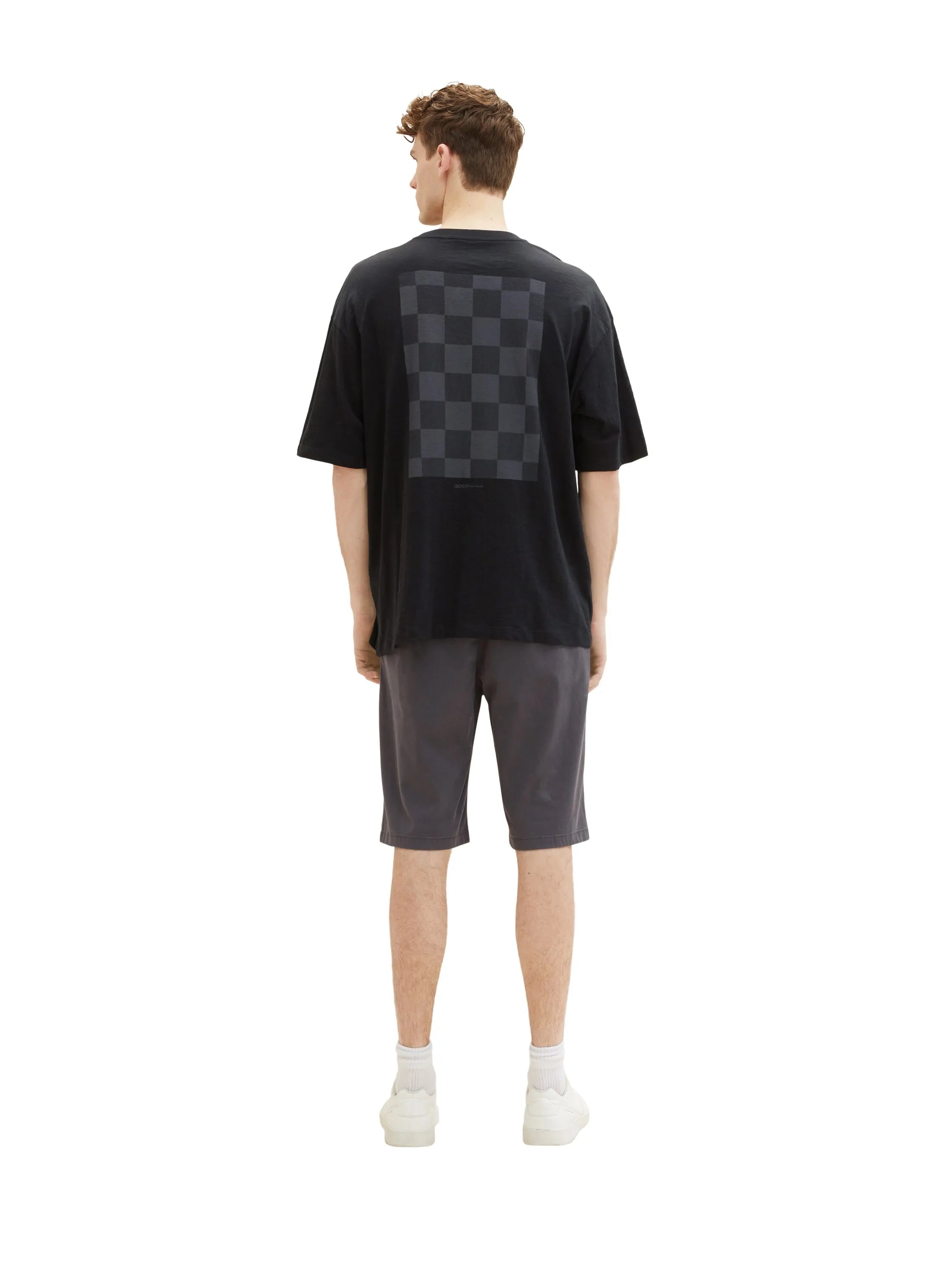 Tom Tailor Tarmac Grey Men Chino Shorts SKU: 1035039_10899 Image 04
