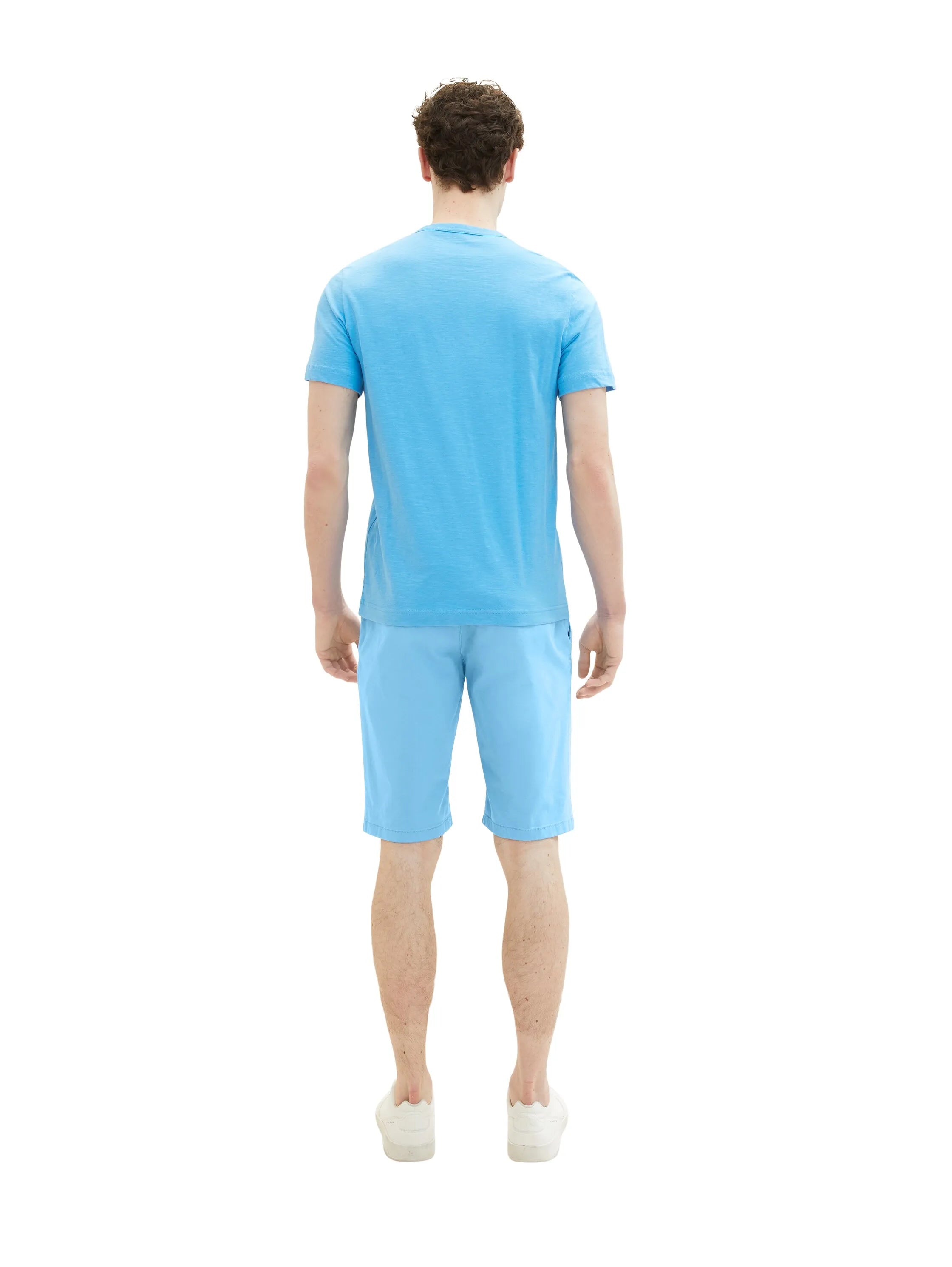 Tom Tailor Rainy Sky Blue Men Chino Shorts SKU: 1035039_18395 Image 04