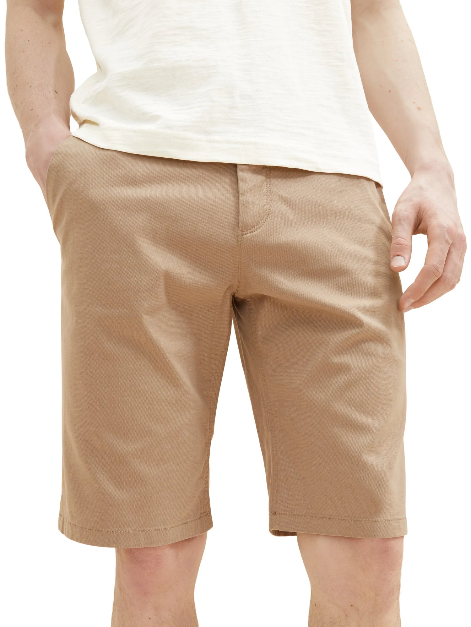 Tom Tailor Desert Fawn Men Chino Shorts SKU: 1035039_24048 Image 06