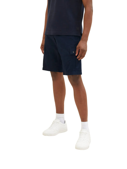 Tom Tailor Sky Captain Blue Men Cargo Shorts SKU: 1035040_10668 Image 01