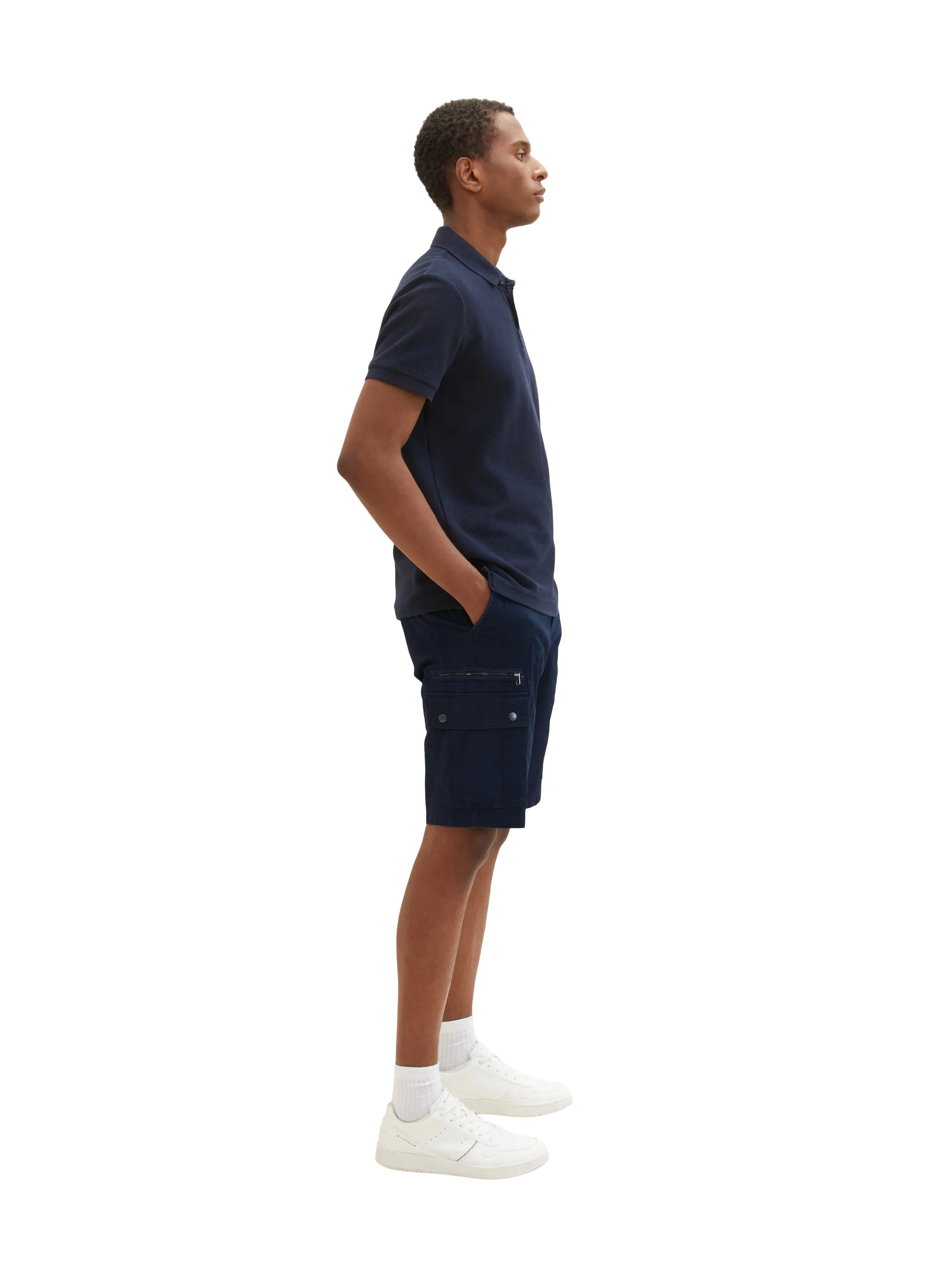 Tom Tailor Sky Captain Blue Men Cargo Shorts SKU: 1035040_10668 Image 02