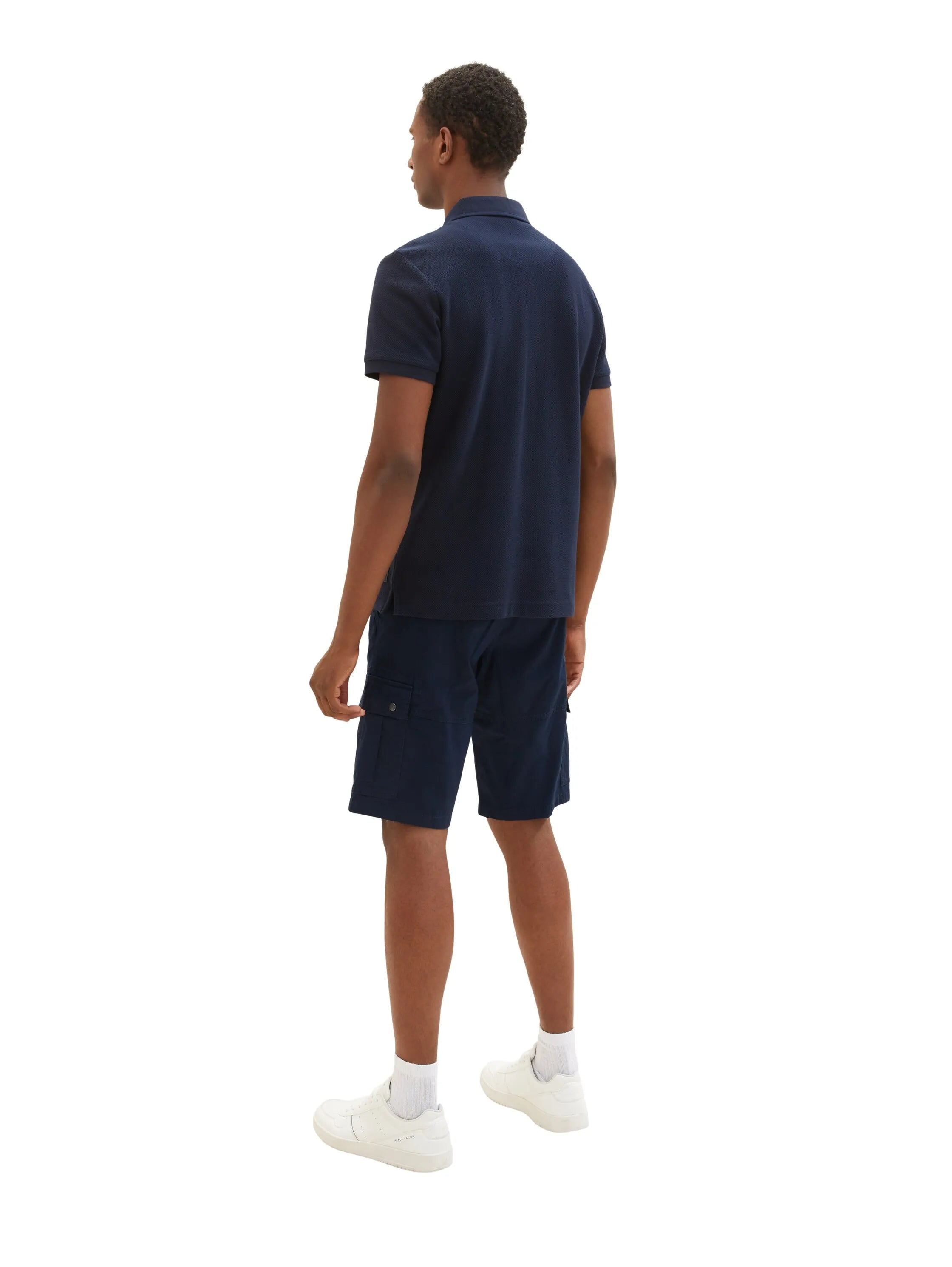 Tom Tailor Sky Captain Blue Men Cargo Shorts SKU: 1035040_10668 Image 04