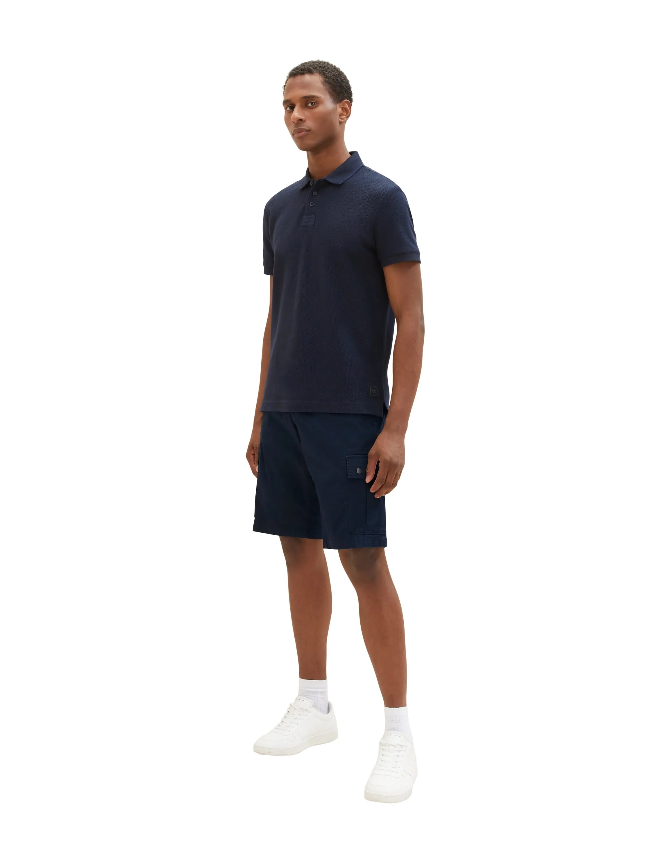 Tom Tailor Sky Captain Blue Men Cargo Shorts SKU: 1035040_10668 Image 06