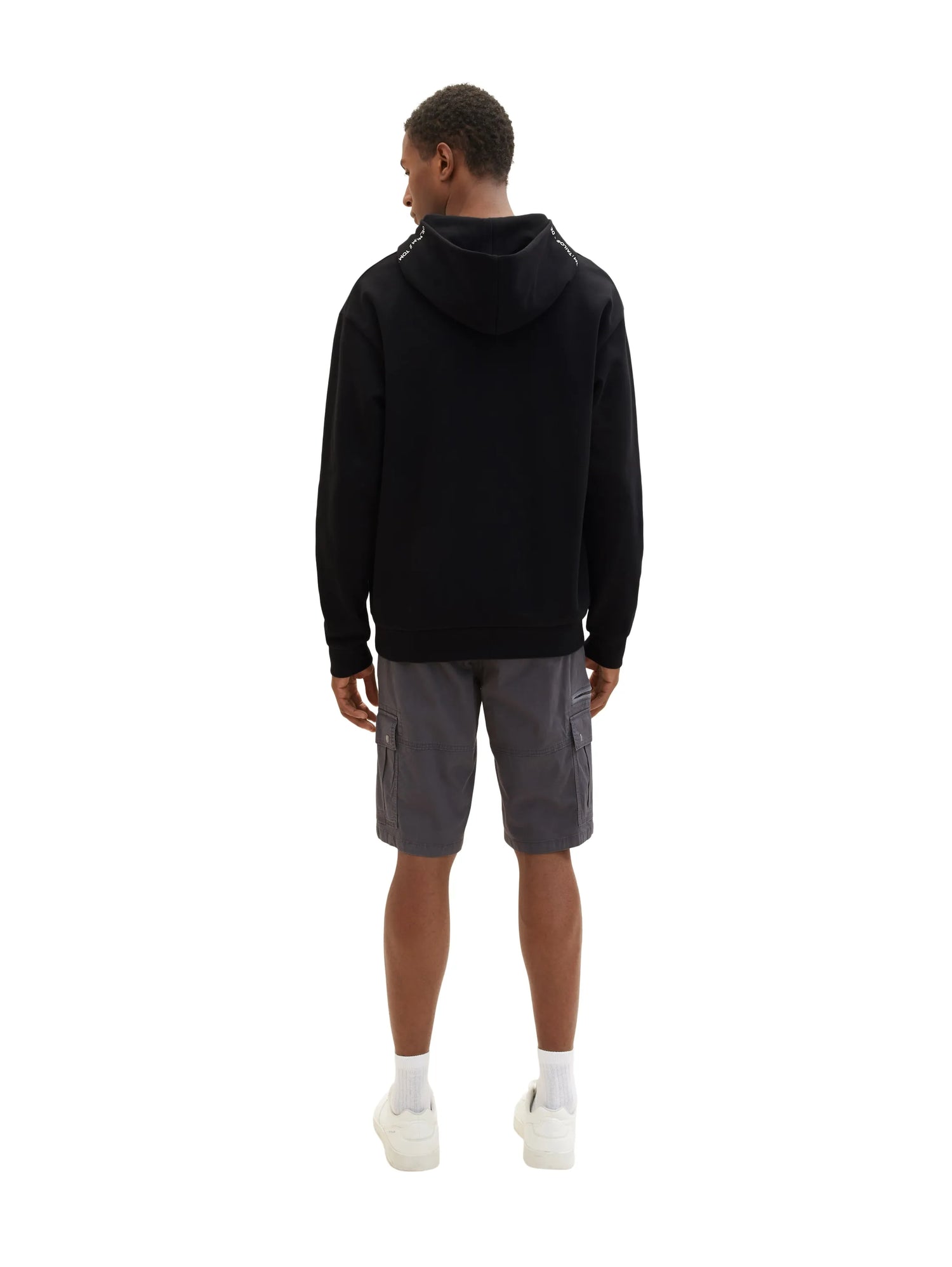 Tom Tailor Tarmac Grey Men Cargo Shorts SKU: 1035040_10899 Image 04