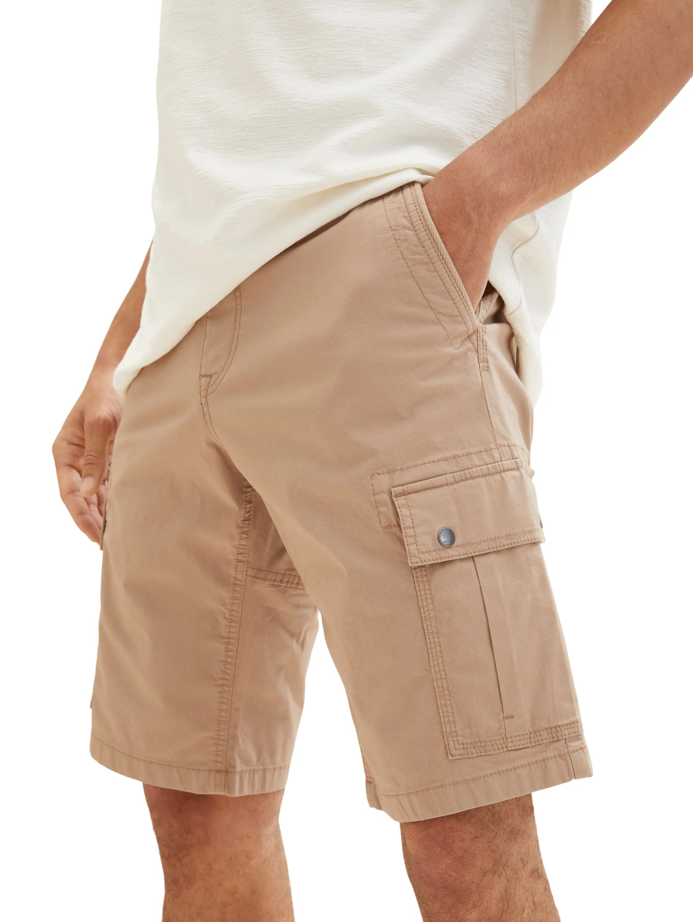 Tom Tailor Desert Fawn Men Cargo Shorts SKU: 1035040_24048 Image 05