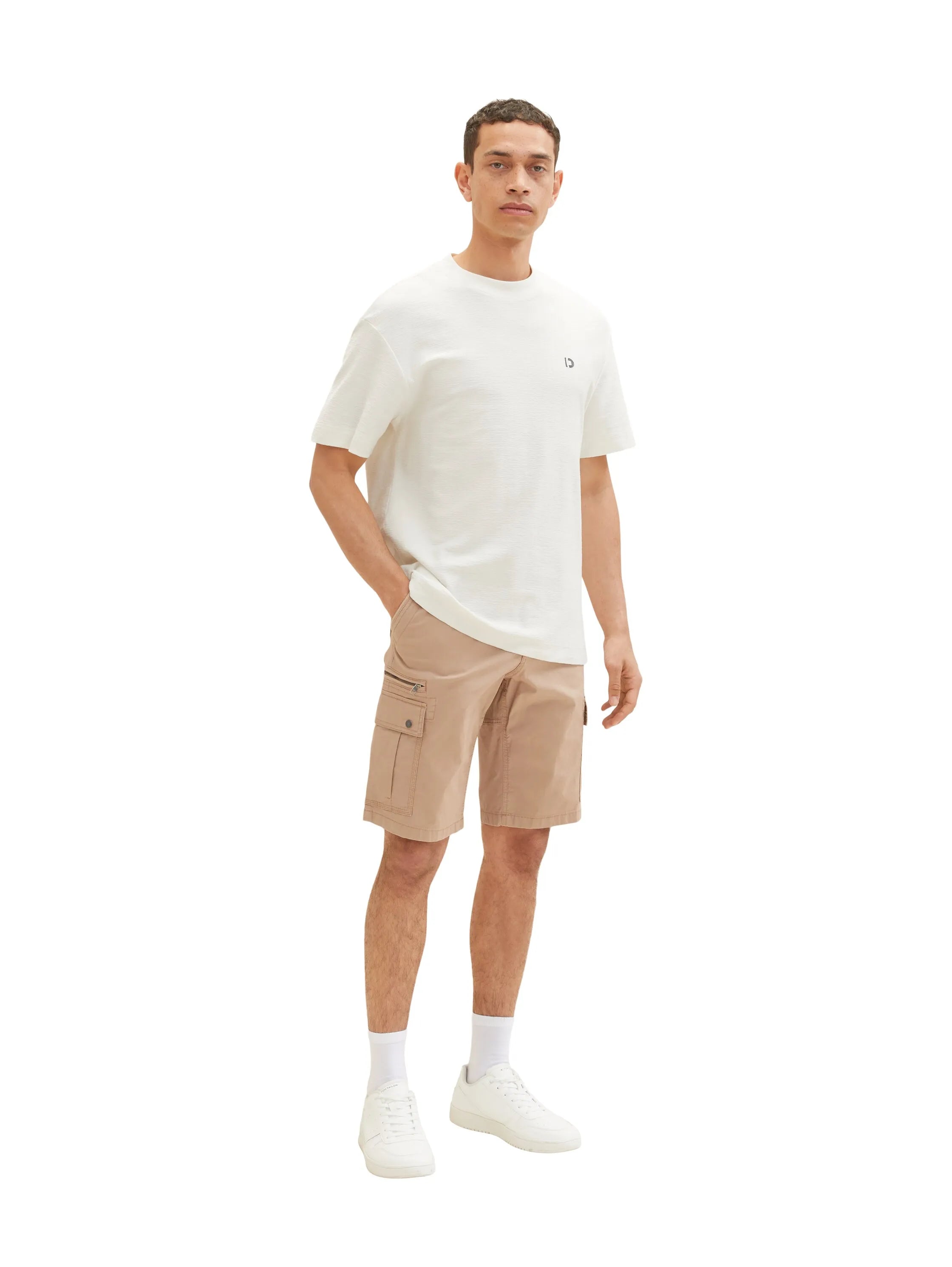 Tom Tailor Desert Fawn Men Cargo Shorts SKU: 1035040_24048 Image 06